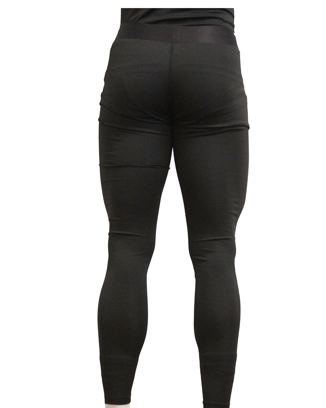 TOTAL KEEPERS black compression thermal leggings for men, ideal for sports and cold weather.