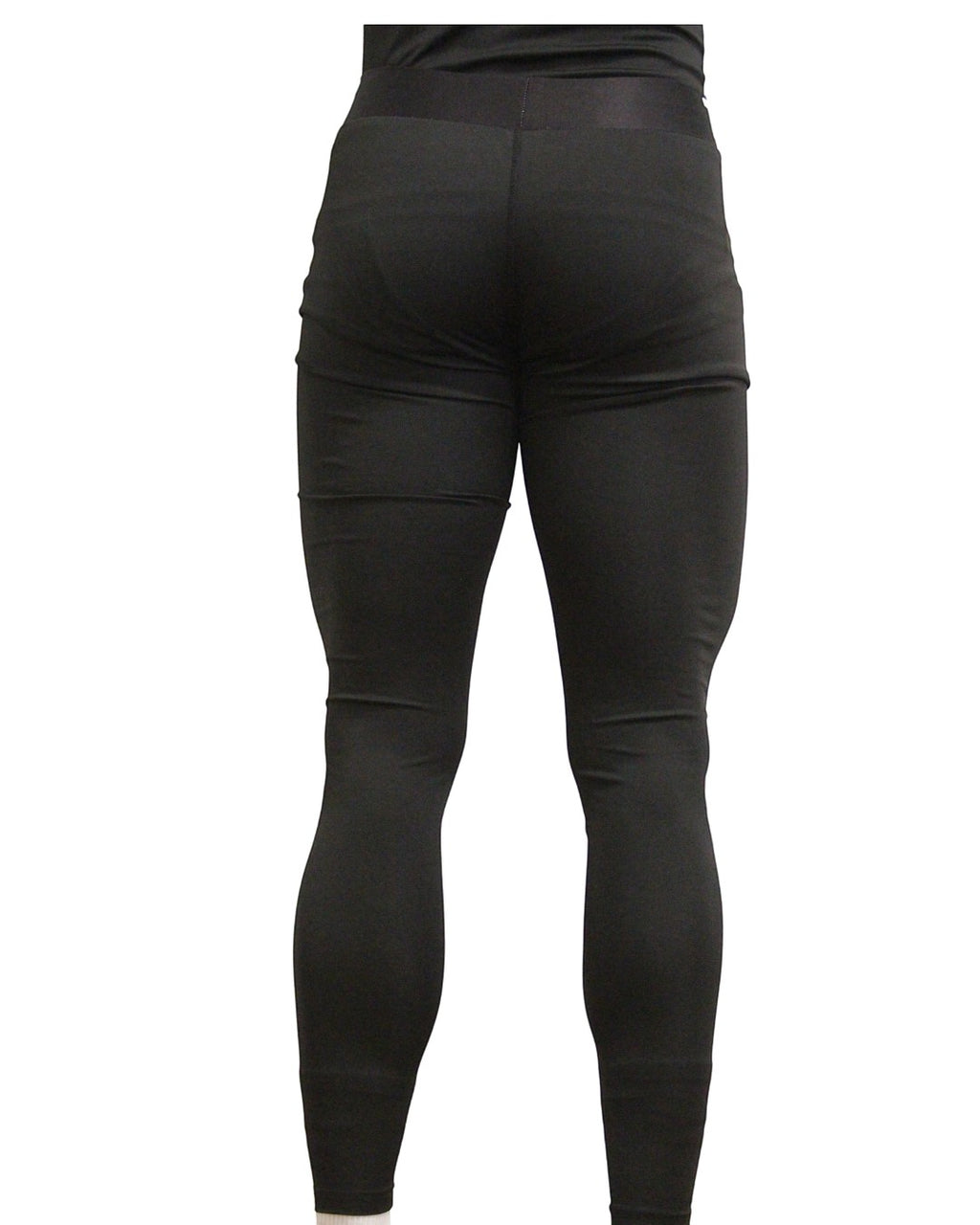 TOTAL KEEPERS black compression tights with TKG logo on thigh, ideal for high-intensity training.