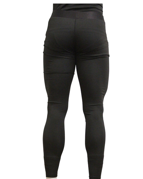 TOTAL KEEPERS black compression tights with TKG logo on thigh, ideal for high-intensity training.
